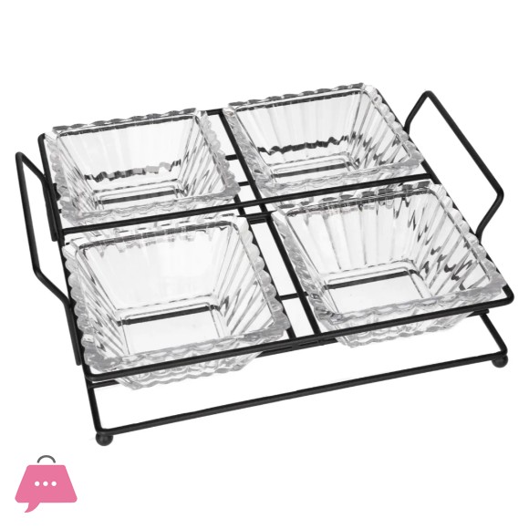 Danny Home Serving Glass Bowl Set 5Pcs 250ml