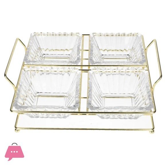 Danny Home Serving Glass Bowl Set 5pcs 250ml