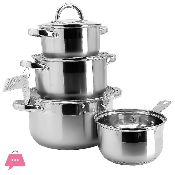 Danny Home Stainless Steel Cookware Set 7 Pieces