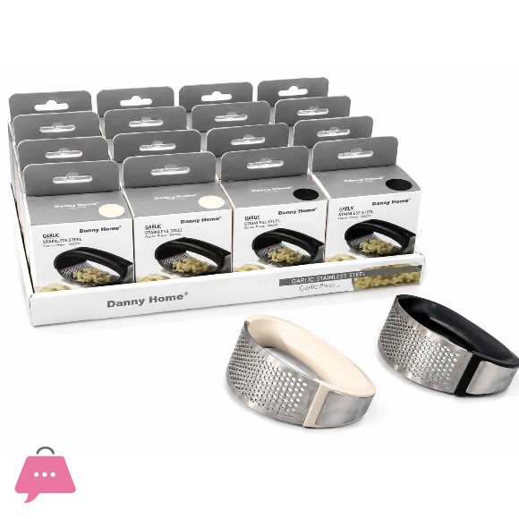 Danny Home Stainless Steel Garlic Crusher 10.5cm