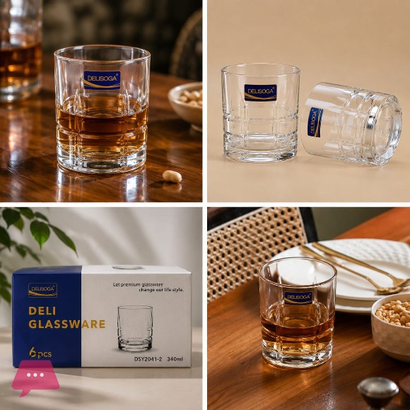 Delisoga Glass Set 6 Pcs | DSY2041-2