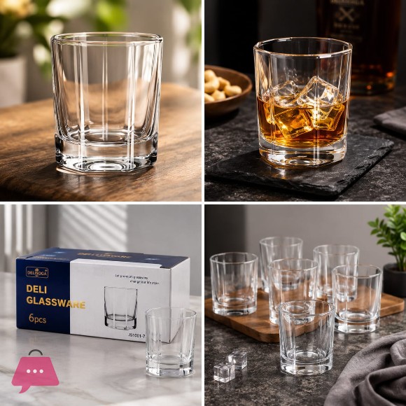 Delisoga Glass Set 6 Pcs | JS1001-7