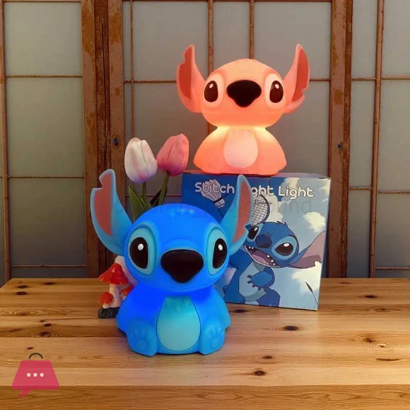 Disney Cartoon Stitch Night Light Touch Sensor USB Rechargeable