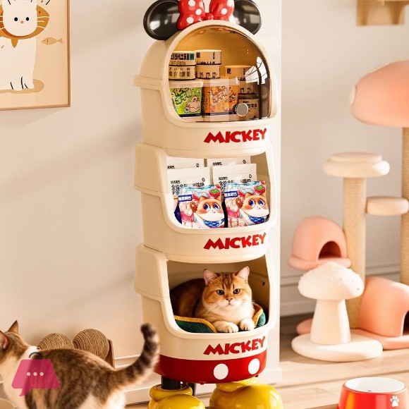 Disney Mickey Mouse Multipurpose Standing Storage Organizer Cabinet