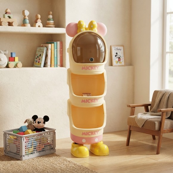 Disney Mickey Mouse Multipurpose Standing Storage Organizer Cabinet