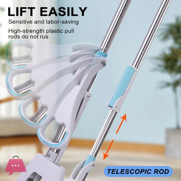 Double Squeeze Floor Sponge Mop – Hands-Free Lazy Cleaning Mop with Super Absorbent Sponge