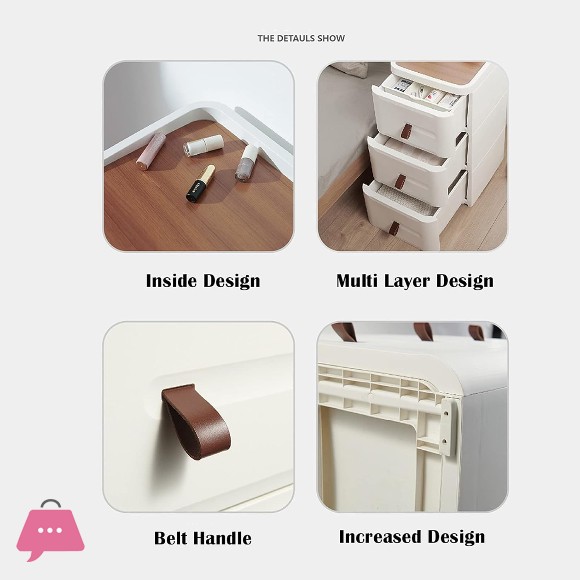 Minimalist Bedside Table Shelf Modern Storage Cabinet Bedside Drawer