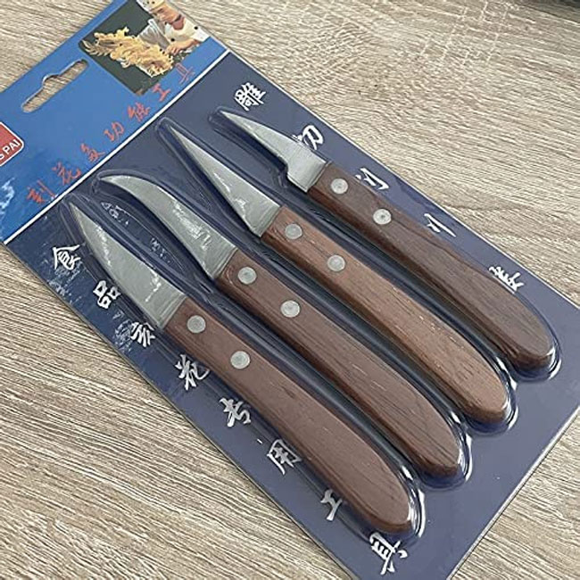 Mini Wooden Carving Cutter Set Fruit and Vegetable Caving Tools