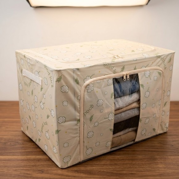 Foldable Clothes Storage Box 100- Litre Capacity