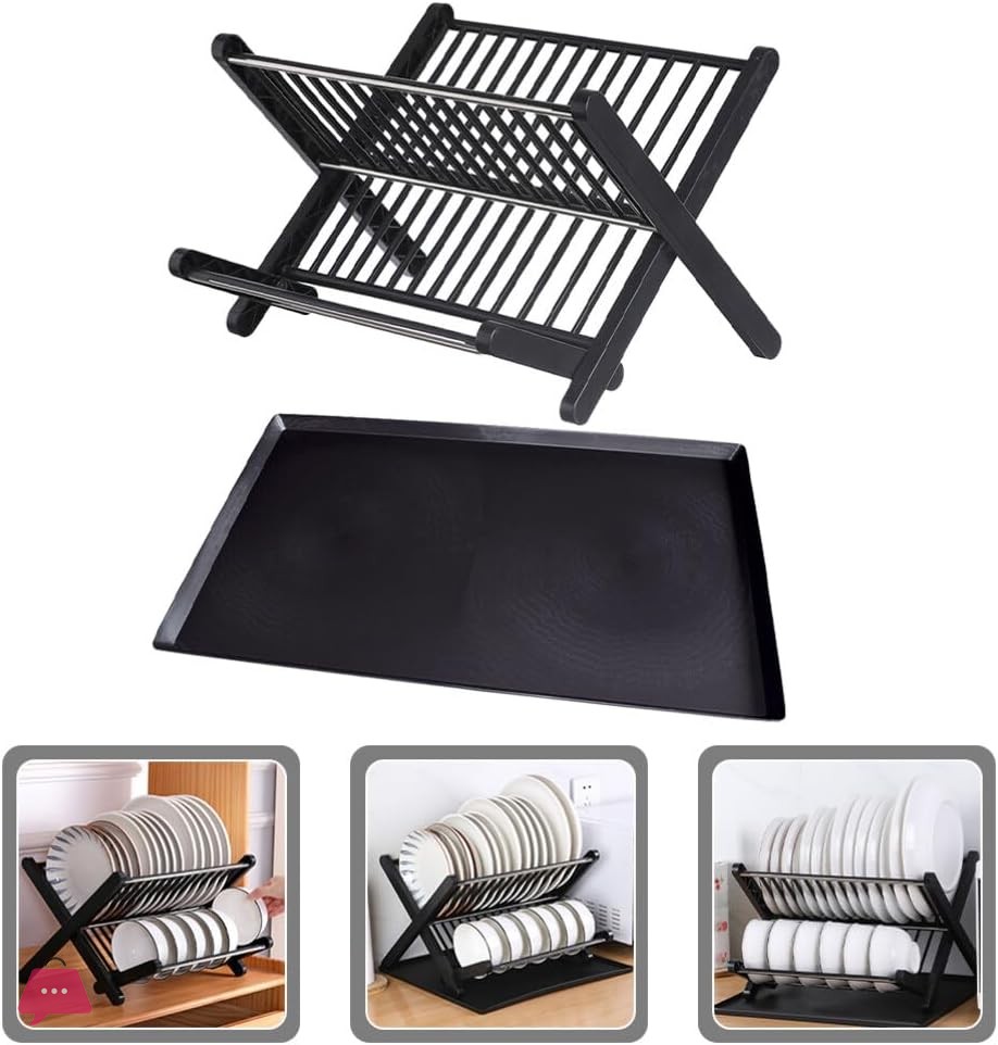folding-dish-drainer-rack-water-tray-space-saving-kitchen-drying-organizer-for-plates-and-bowls