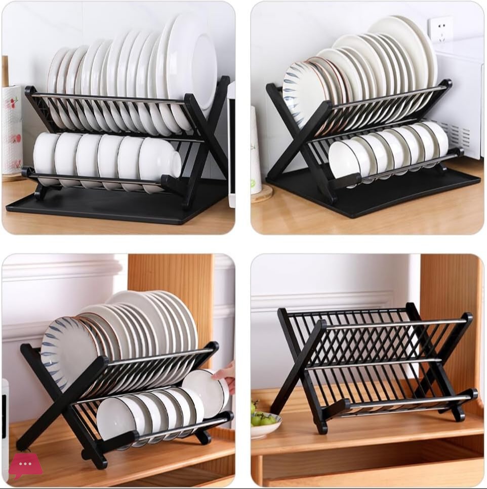 folding-dish-drainer-rack-water-tray-space-saving-kitchen-drying-organizer-for-plates-and-bowls