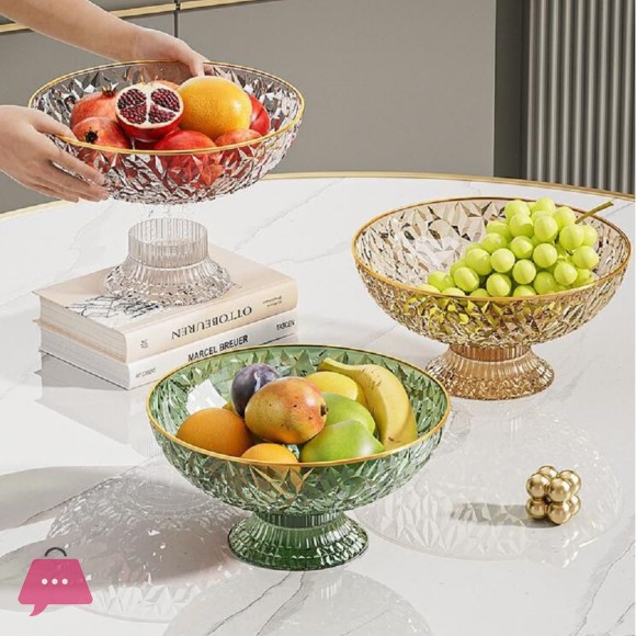 Fruit Bowl Stylish Designed Fruit Basket Food Grade Plastic Super Durable Fruit Bowls