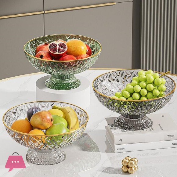 Fruit Bowl Stylish Designed Fruit Basket Food Grade Plastic Super Durable Fruit Bowls