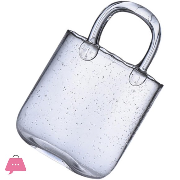 Handbag Shape Clear Glass Cup Creative Cocktail Serving Glass