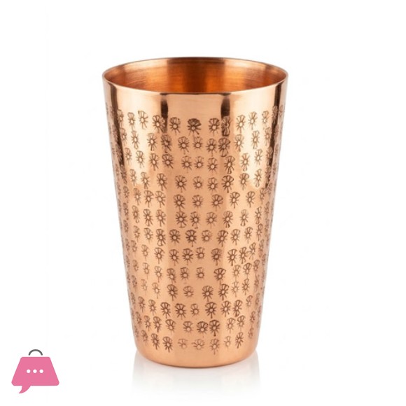 Heavy Gauge 100% Pure Copper Glass - 350ml