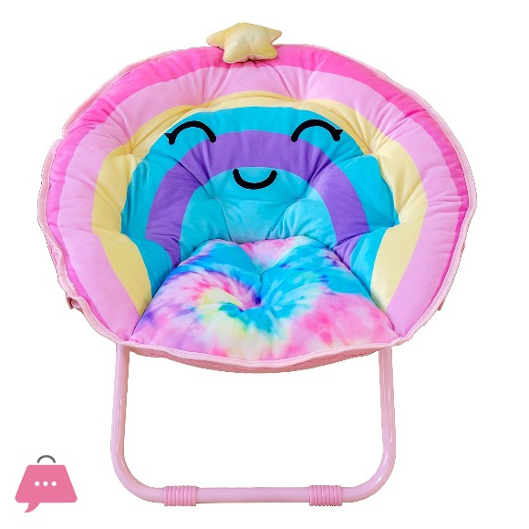 High Quality Portable Comfortable Kids Saucer Chair Foldable Moon Chair