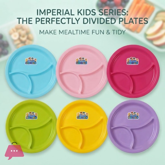 IMPERIAL KIDS THE PERFECTLY DIVIDED PLATES 1-Pcs