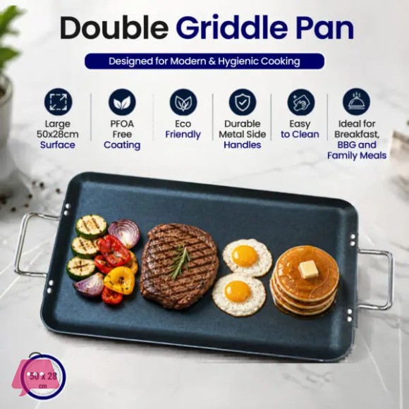 Kitchen King Nonstick Griddle Tray For Steak 50 x 28cm