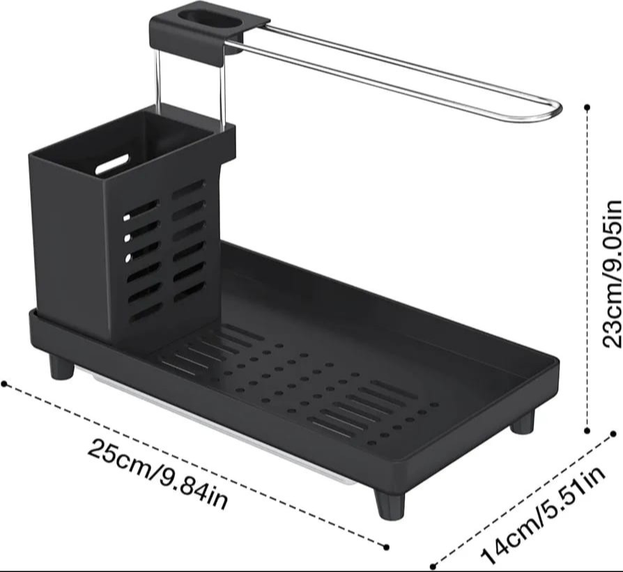 kitchen-sink-organiser---utensils-basket-for-kitchen-&-bathroom-with-drip-tray--adhesive-worktop-dual-use-sponge-brush-soap-dish-holder--for-towels--towels