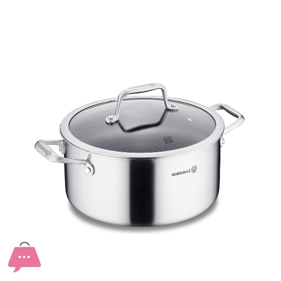 Korkmaz Honeycomb Laser Coated Altima 20 x 10cm Pot Casserole A3871 - Turkey Made