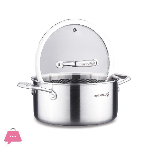 Korkmaz Honeycomb Laser Coated Altima 20 x 10cm Pot Casserole A3871 - Turkey Made
