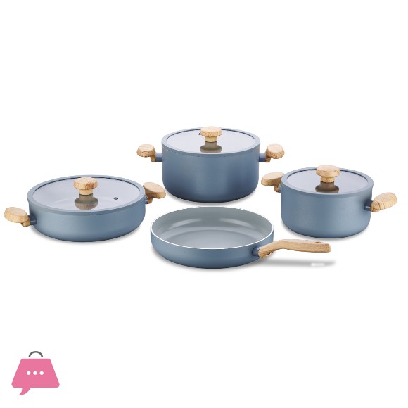 Korkmaz Mia Sera 7-Piece Cookware Set - A3851 Turkey Made