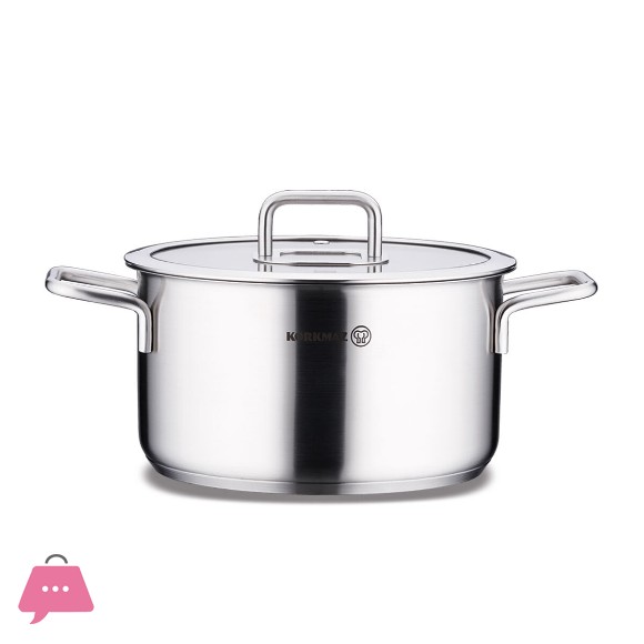 Korkmaz Stainless Steel Casserole Stella Pot 20x11 cm - A2924 Turkey Made