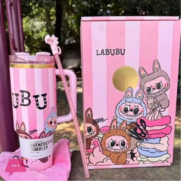 Labubu FlowState Tumbler Cup (Pink Design)