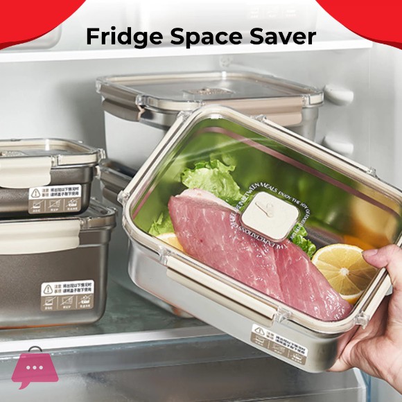 Microwaveable Stainless Steel Lunch Box Food Container Leak-proof Lid Bento Box