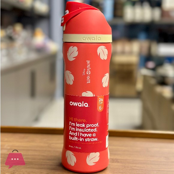 Owala FreeSip Disney Lilo&Stitch Insulated Stainless Steel Water Bottle BPA-Free Sports Water Bottle - 24oz