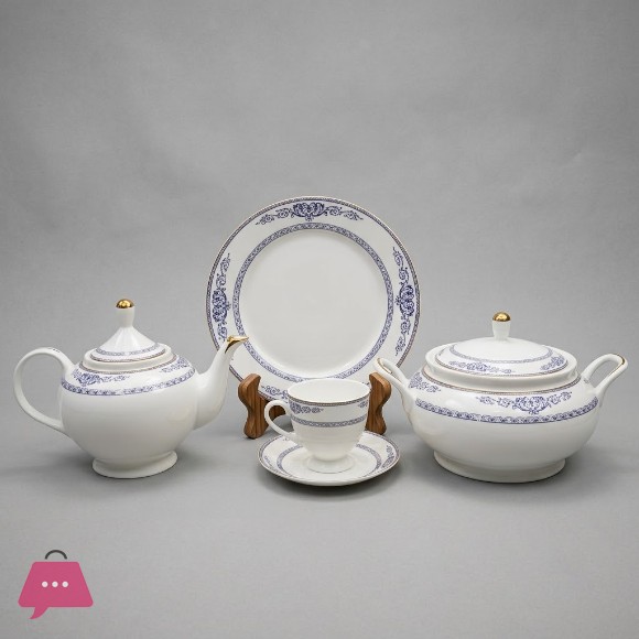 GREEN CROCKERY 61 Pcs Dinner Set For 8 Persons