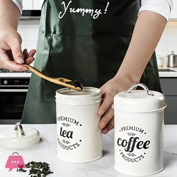 Retro Design Food Storage Container Set with Sealed Lid 3pcs