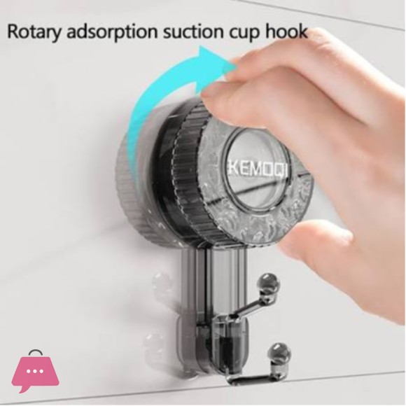 Powerful Suction Cup Hooks Clear Reusable Heavy Duty Vacuum Suction Cup 1Pcs