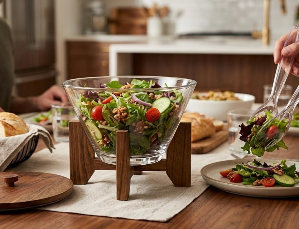 salad-serving-bowl-set-with-wooden-lid-and-stand-clear-serving-bowl-with-spoon-and-fork