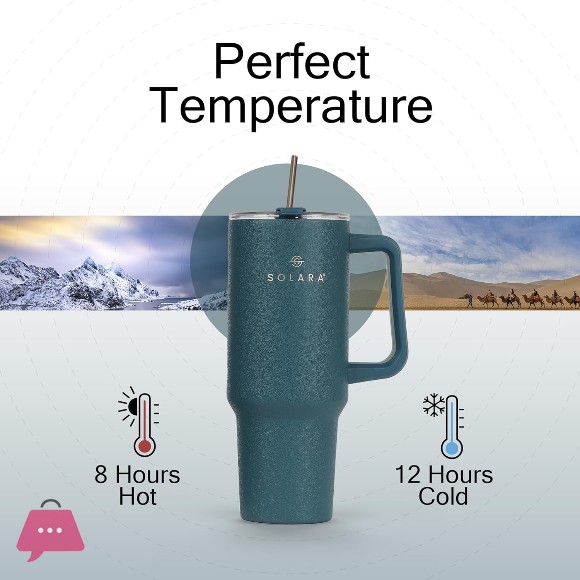 SOLARA Elixir 40oz 1200ml Insulated Stainless Steel Tumbler