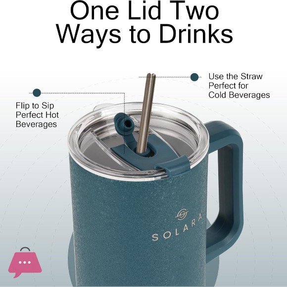 SOLARA Elixir 40oz 1200ml Insulated Stainless Steel Tumbler