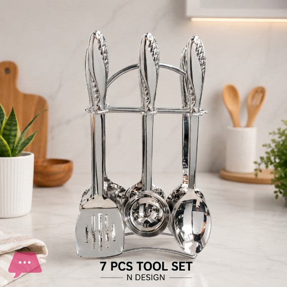 Stainless Steel Kitchen Set Cooking Utensils 7 Pcs