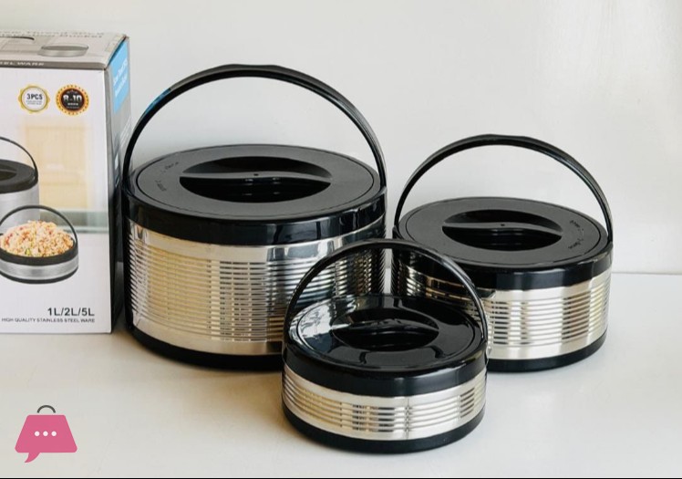 stainless-steel-thermo-steel-casserole-warm-lunch-food-warmer-storage-lunch-box-3-piece-set-cover--silver-black