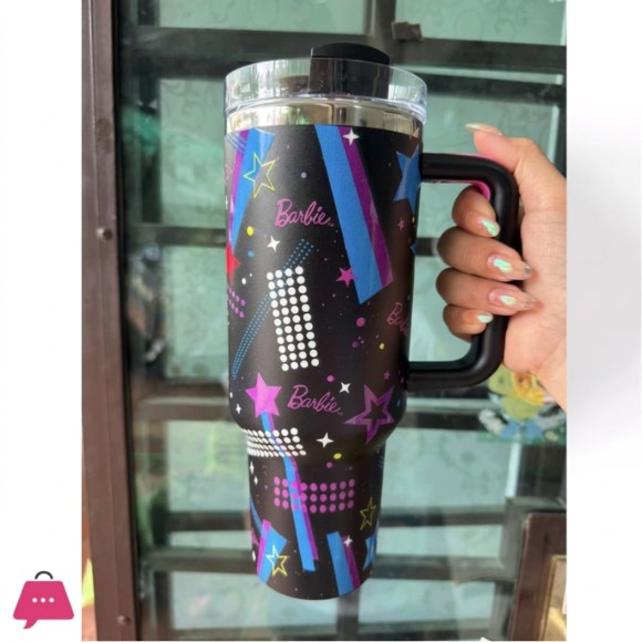 Barbie Legends Flowstate Quencher 40oz Tumbler 80s Rockers Anniversary