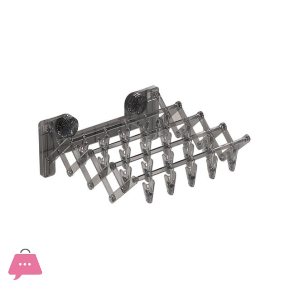 Suction Cup Sock Rack Foldable Invisible Balcony Drying Rack Multifunctional