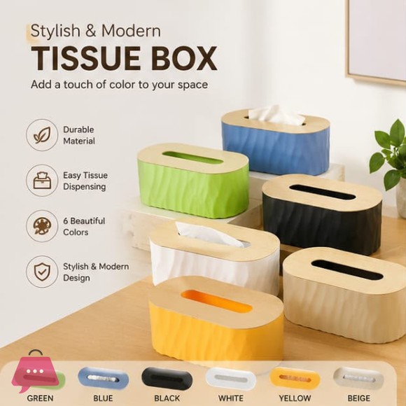 Wooden Head Tissue Box