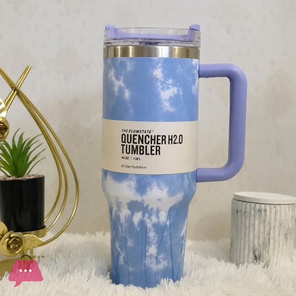 Tie Dye Adventure Quencher Travel Tumbler 40 oz