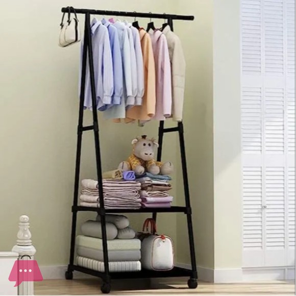 Triangle Stand Hanger with 4 Wheels MH-X17