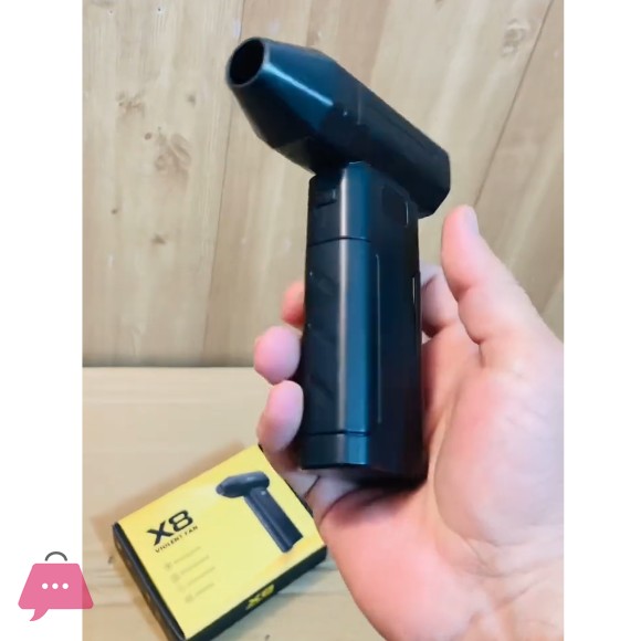 X8 Dust Blower High Speed Turbo Violent Fan 5-Speed Handheld Jet Blower with Screen Display for Cleaning