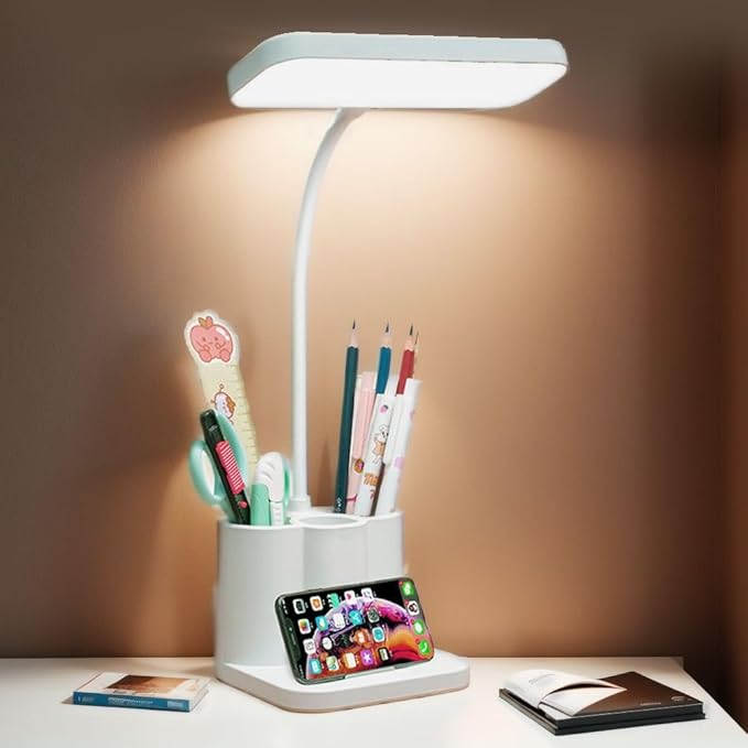 Study Lamp - Lamps For Study Table - Table Lamp - Desk Lamp - Portable Flexible Study Lamp - Rechargeable Study Lamp