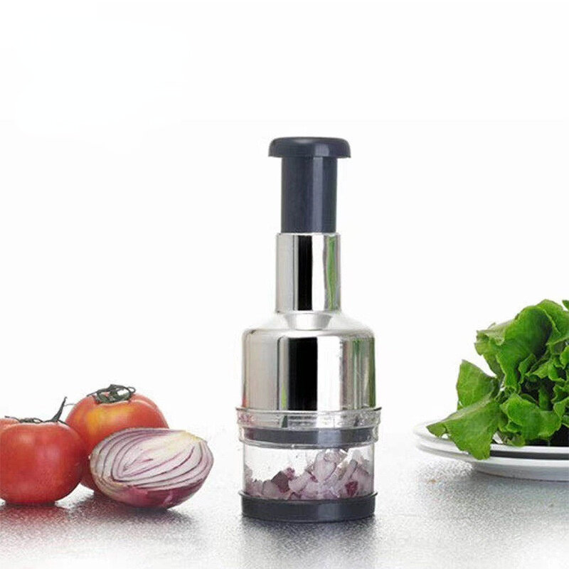 Manual Garlic Chopper Garlic Crusher Pressing Handheld Food Chopper Slicer Vegetable Cooking Crusher
