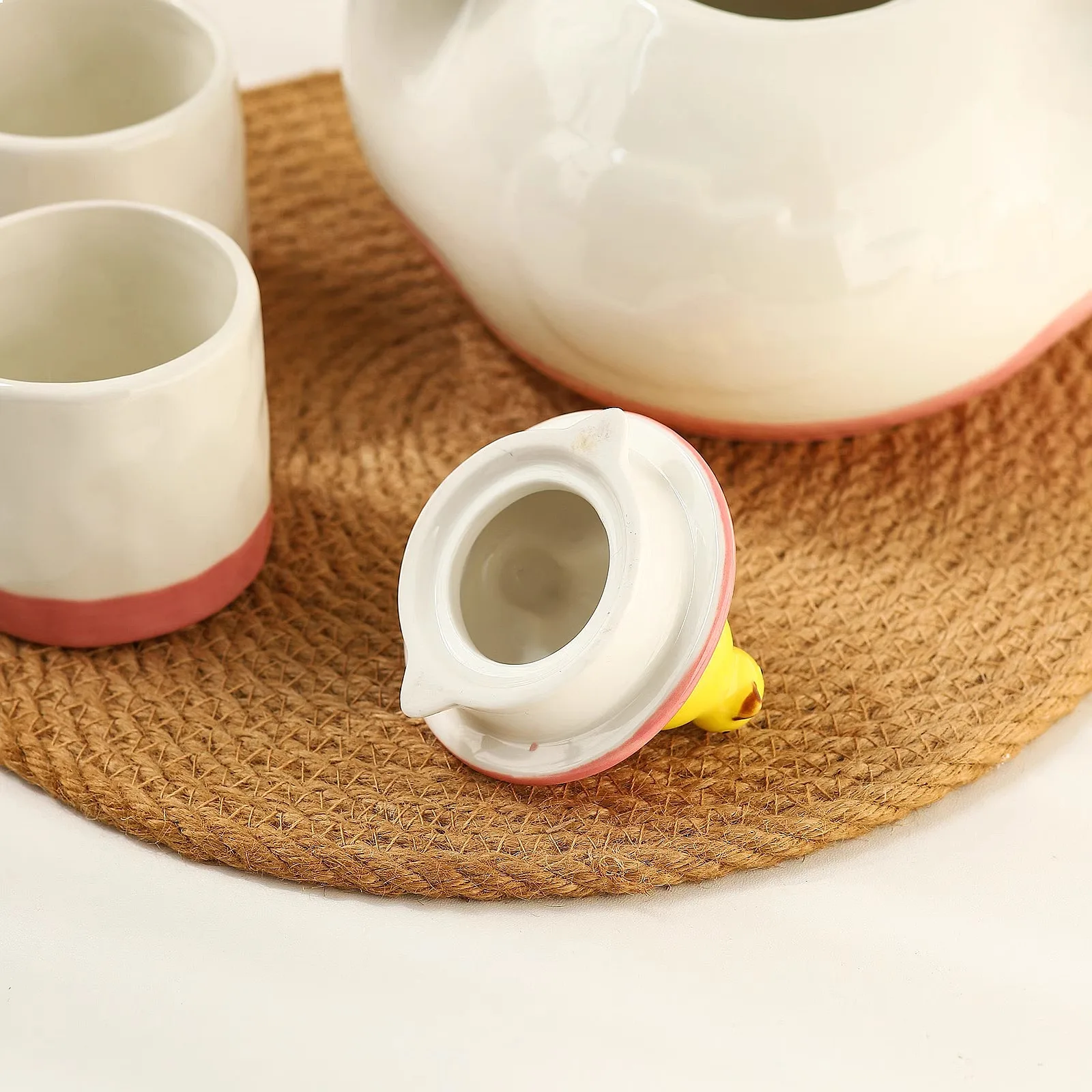 Ceramic Duck-Shaped Teapot Set for Afternoon Tea Cool Tea Set