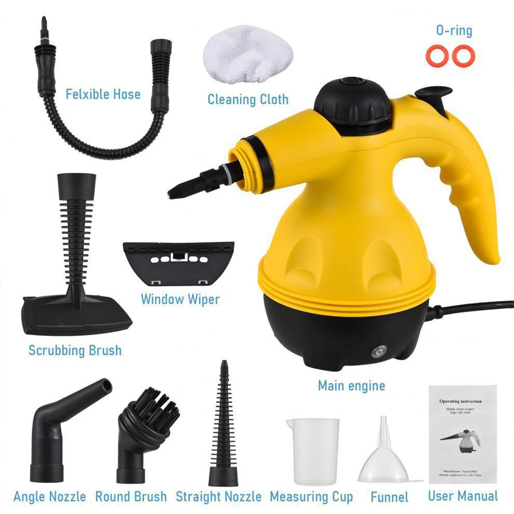 Hand-held High Temperature Steam Cleaner for Kitchen Range Hood Cleaning Home Bathroom, Car Cleaning Tools with Large Water Tank