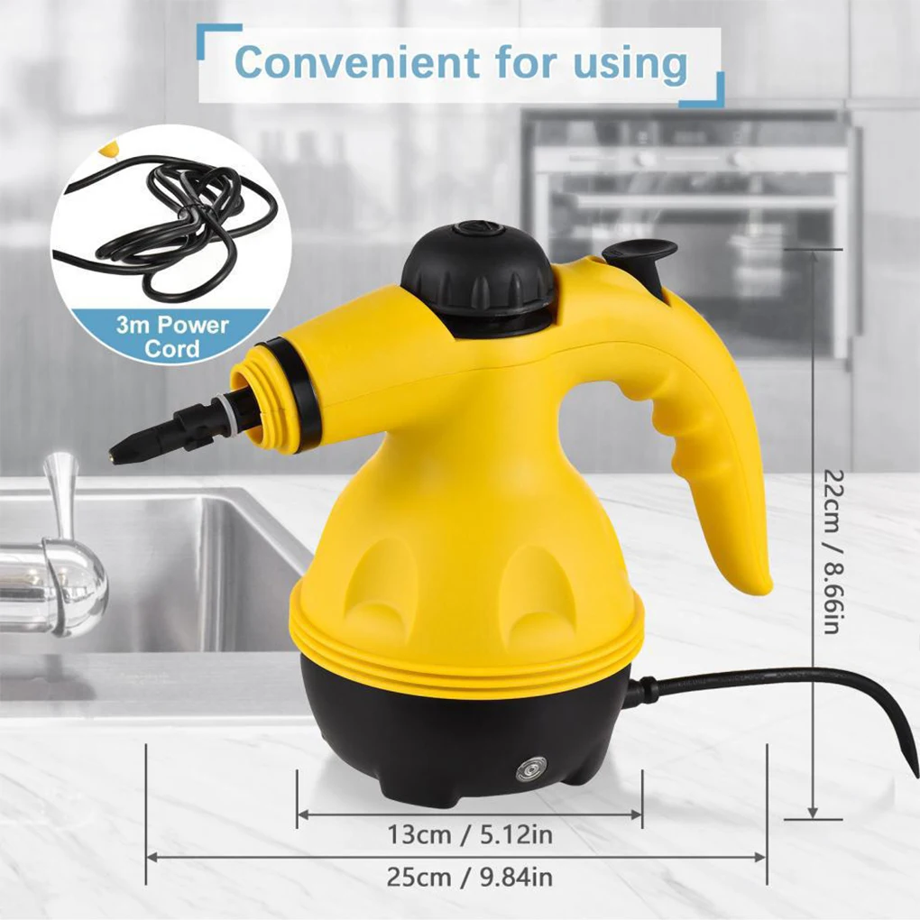 Hand-held High Temperature Steam Cleaner for Kitchen Range Hood Cleaning Home Bathroom, Car Cleaning Tools with Large Water Tank
