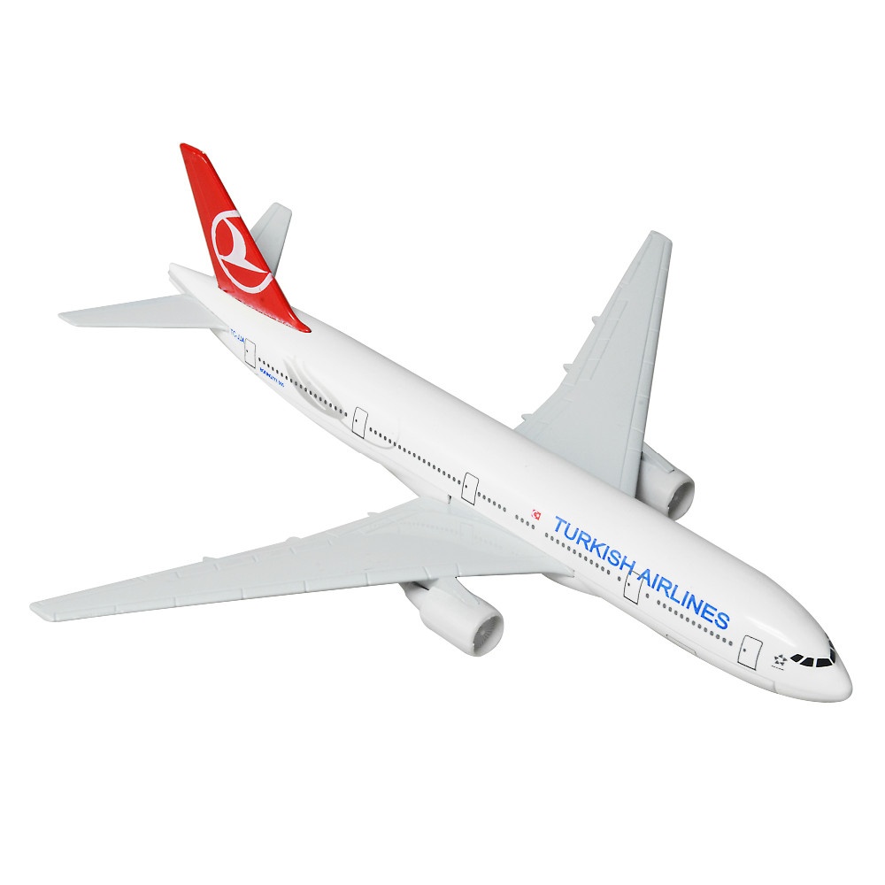 Diecast Airplane Turkish Airlines B777 Model 16cm 1:400 Metal Aircraft Model Toy
